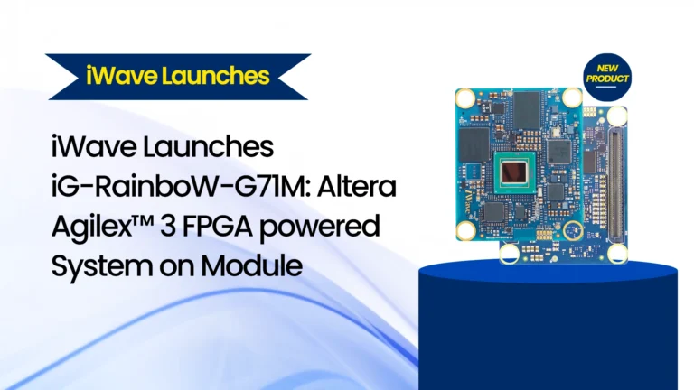 iWave Launches iG-RainboW-G71M: Altera Agilex™ 3 FPGA powered<br>System on Module</br>