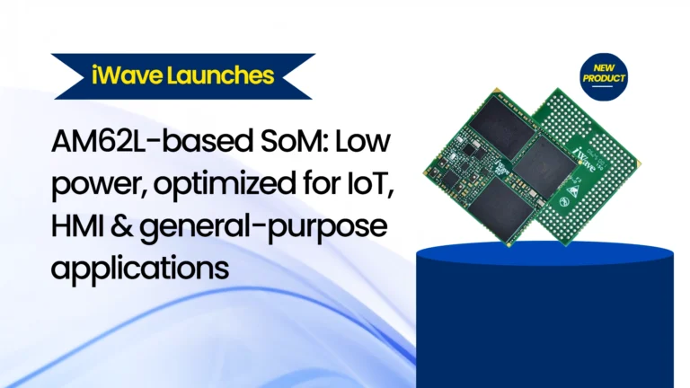 iWave unveils AM62L-based SoM: Low power, optimized for IoT, HMI & general-purpose applications