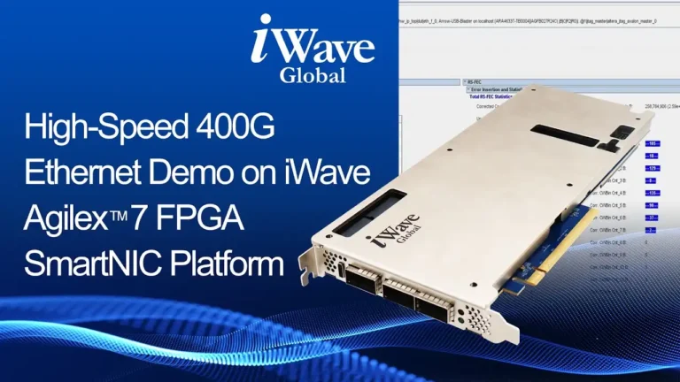 Agilex 7 SmartNIC 400G Video Banner iamge