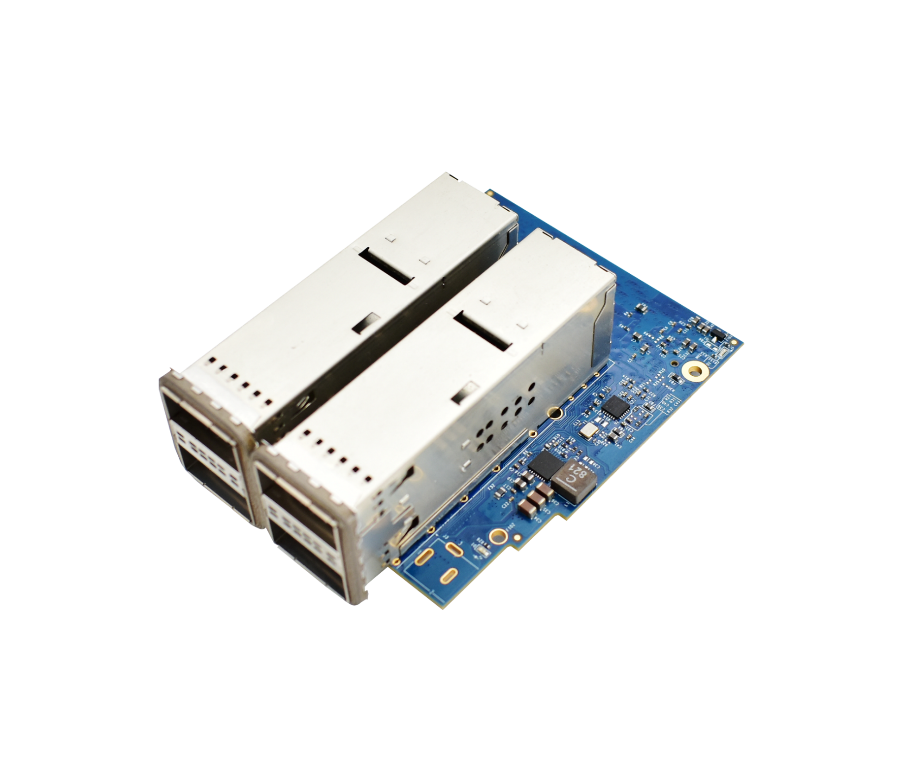 Quad QSFP28 FMC Module