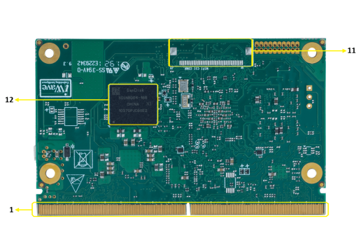 i.MX 8M Plus SMARC SOM Bottom view