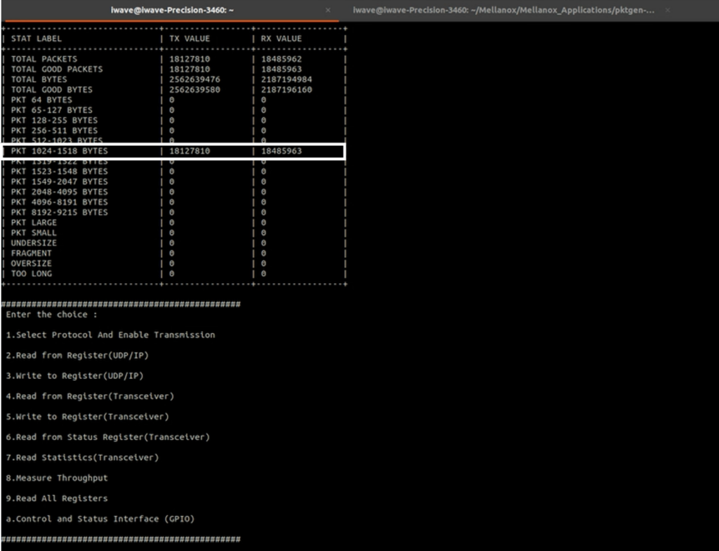 UDP_IP Statistics