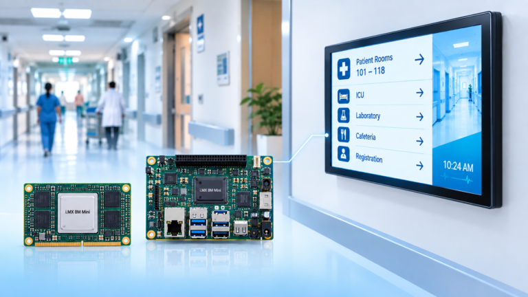 Custom HMI Solutions for Corridor Display in Hospitals