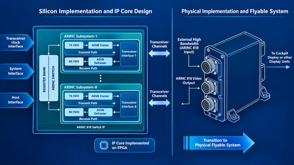 ARINC 818 IP Core Block Diagram