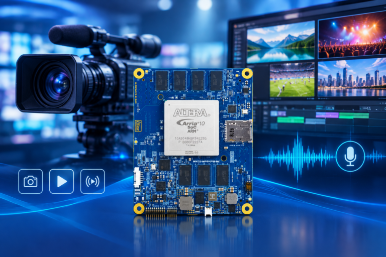 Arria®10 SoM & Custom Carrier Card for Digital Recording and AV Integration